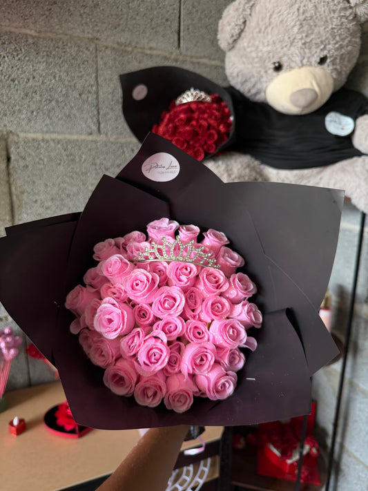 Bouquet princesse rose